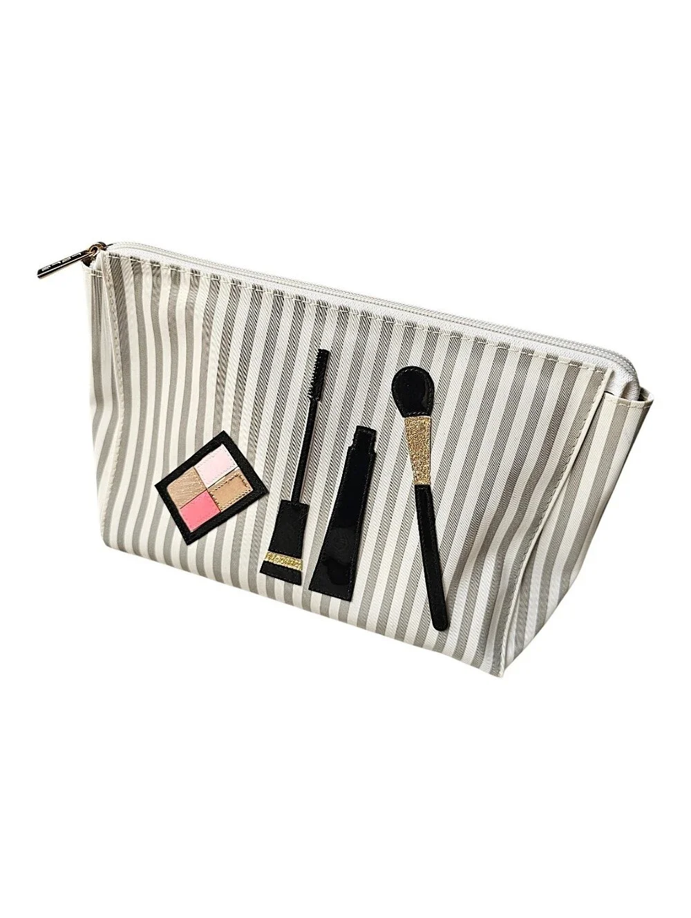 LOLO Cosmetic Bag with Makeup Appliqué - Large Capacity